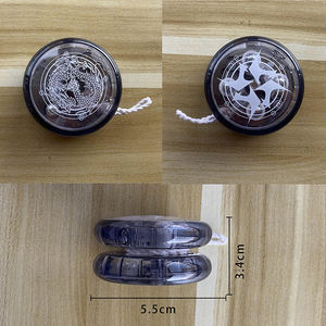 Enfants de haute qualité 5.5cm Transparent en plastique lumineux Led lumière portant la boule Cool magique Sport jeu jouet Logo imprimé personnalisé Yoyos - Product Image 3