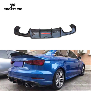 Diffusore Posteriore S3 in Fibra di Carbonio per <span class=keywords><strong>Audi</strong></span> S3 <span class=keywords><strong>A3</strong></span> 8V Berlina 4 Porte 2017-2019 - Product Image 1