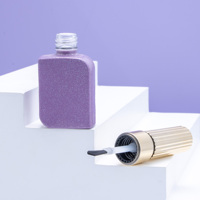 Flacon vide de 12 ml pour vernis gel de marque de luxe, avec bouchon pinceau, fournisseur OEM ODM, usine de flacons en verre pour huile à ongles