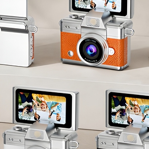 Mini caméra rétro à clapet, <span class=keywords><strong>appareil</strong></span> photo numérique portable 1,47 pouce CCD 1080P, <span class=keywords><strong>appareil</strong></span> photo/vidéo de poche avec porte-clés - Product Image 6