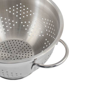 Lot de 3 passoires micro-perforées en acier inoxydable 18/8 304 de qualité supérieure avec poignées Passoire en métal - Product Image 3