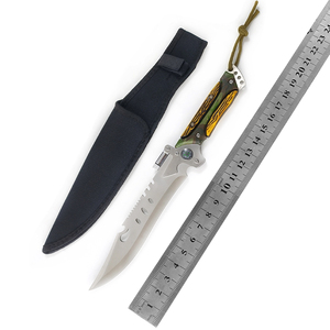 Couteau <span class=keywords><strong>de</strong></span> survie brésilien à lame fixe en acier inoxydable, haute dureté, personnalisable, support OEM pour DIY, épaisseur 3 mm - Product Image 6