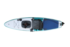 Kayak gonflable à pédales à une place de 10,5 pieds avec moteur électrique pour la pêche et les excursions, planche de <span class=keywords><strong>SUP</strong></span> pliable en PVC pour 1 personne - Product Image 5