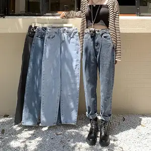 Vente directe d'usine en Chine Jeans slim stretch pour dames Pantalon crayon déchiré Jeans pour femmes détruits
