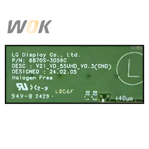 หน้าจอ LCD ขนาด 55 นิ้ว รุ่น LC550EQC-SSA4 อะไหล่เปลี่ยนจอ LED สมาร์ททีวี จอแบน อะไหล่สำรอง โอเพ่นเซลล์ ขนาด 32 40 43 50 55 65 75 <span class=keywords><strong>86</strong></span> นิ้ว - Product Image 5
