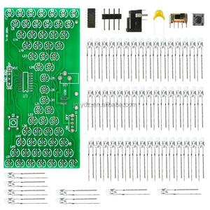 ชุดนาฬิกาทรายอิเล็กทรอนิกส์จำลอง ไมโครคอนโทรลเลอร์ STC ไฟ LED ชิ้นส่วนฝึกทักษะ ชิ้นส่วน DIY - Product Image 2