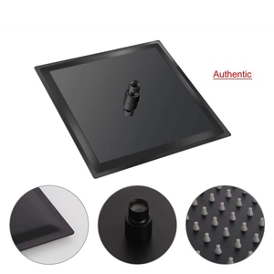 Cabezal de Ducha Cuadrado Negro Mate de 8, 10 y 12 Pulgadas, Cabezal de Ducha Ultrafino con Brazo de Ducha para Hoteles y Proyectos, Venta al por Mayor - Product Image 5