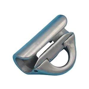 Planeur-8 lunettes <span class=keywords><strong>de</strong></span> sécurité à ligne <span class=keywords><strong>de</strong></span> vie horizontale en acier inoxydable avec finition polie connecteur <span class=keywords><strong>de</strong></span> câble navette câble métallique navette - Product Image 1