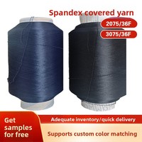 20753075 pour modèle de pull, tissu tricoté, fil élastique, fil de spandex, fil de soie élastique, fil chenille gainé de spandex, blanchi