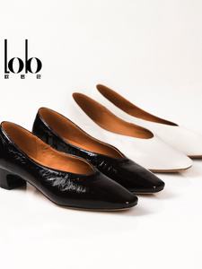 รองเท้าส้นเหลี่ยมสีพื้นเรียบง่ายสำหรับผู้หญิง สไตล์ลำลอง แฟชั่นอินเทรนด์ ขายดีประจำฤดูใบไม้ผลิปี 2026 - Product Image 4