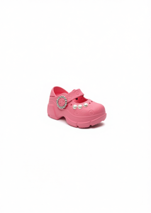Zoccoli con plateau e perle, stile Mary Jane, scarpe estive da donna e ragazza, taglia 26, morbidi, leggeri, con punta chiusa e tomaia in plastica - Product Image 1