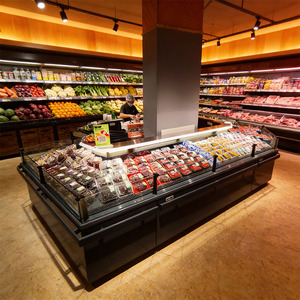 Vitrine de supermarché pour <span class=keywords><strong>boucherie</strong></span>, comptoir de libre-service pour viande fraîche, réfrigérateur vitrine à porte ouverte pour <span class=keywords><strong>boucherie</strong></span> - Product Image 4
