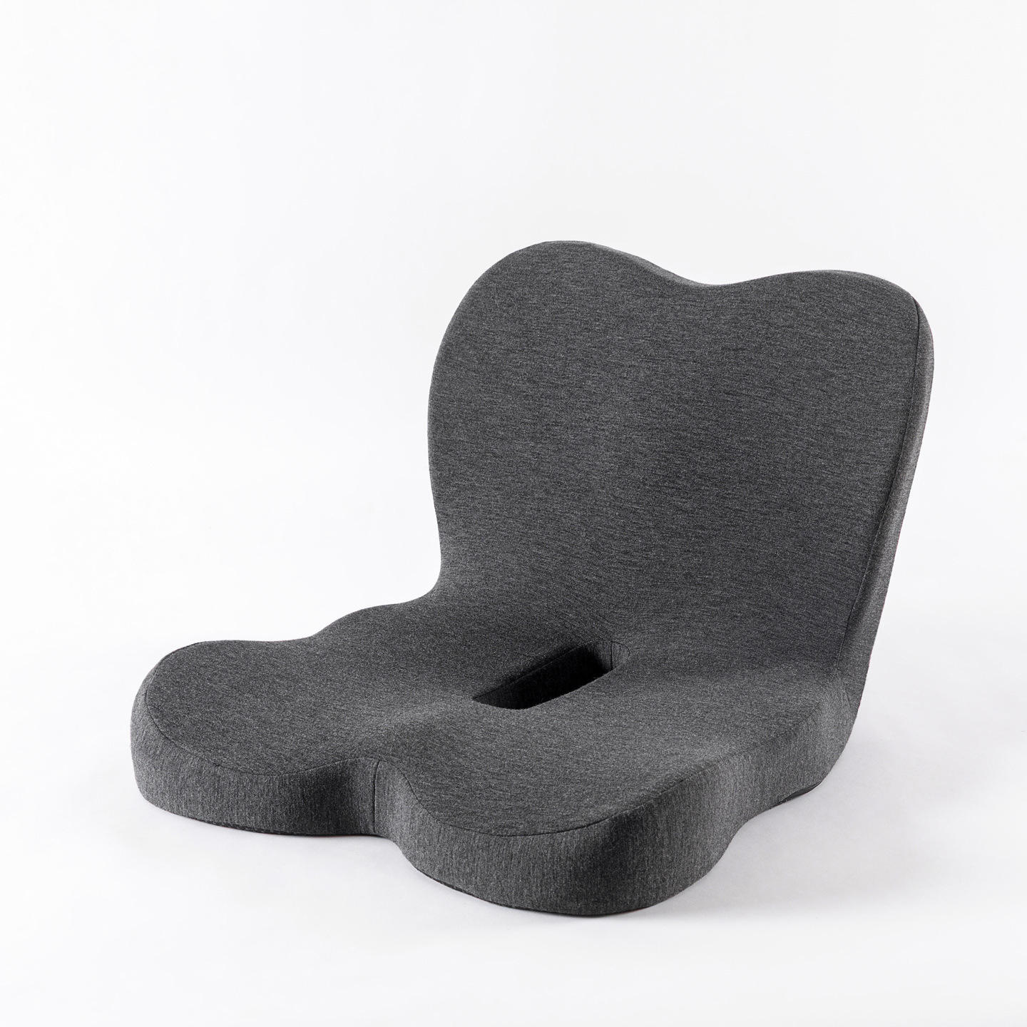 Coussin bas gris foncé