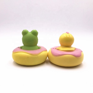 <span class=keywords><strong>Balle</strong></span> <span class=keywords><strong>anti</strong></span>-<span class=keywords><strong>stress</strong></span> douce en PU pour enfant, jouet mignon <span class=keywords><strong>grenouille</strong></span> beignet - Product Image 2