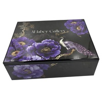 Vente en gros de boîtes-cadeaux en bois de luxe avec finition laquée piano, design personnalisé, pour chocolat et dattes, pour le marché de Dubaï