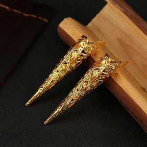 Anillo de Metal para uñas de Reina antigua, accesorio para uñas de Reina antigua, para Halloween, Cosplay, Drama - Product Image 5