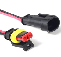 Konduktor Tembaga Berlapis Timah Elektronik Kustom dengan Selubung Silikon, Adaptor JST VH3.96 Molex TE, Pitch 1.0-2.5mm, 2-6P, Kabel Harness