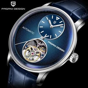 Reloj Mecánico Tourbillon Pagani Design 1796, Nuevo Modelo para Hombre, de Acero Inoxidable, Automático, con Correa de Cuero PU Luminosa - Product Image 3
