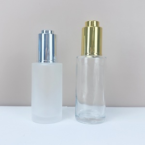 30ml 50ml 60ml 100ml 120ml 2oz 4oz Frosted Cosmetic Lotion Pump Fine <b>Mist</b> Glass Spray <b>Bottle</b> With Black White Lid - Product Image 4