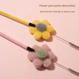 Juguete para Gatos, Varita Larga con Plumas y Campana para Estimular a los Gatos - Product Image 2