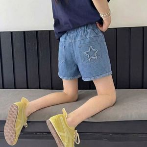 <span class=keywords><strong>Pantaloncini</strong></span> in Denim per Bambine 2-10 Anni, Shorts Estivi alla Moda con Elastico in Vita, Morbidi <span class=keywords><strong>Pantaloncini</strong></span> in Cotone per Bambini - Product Image 6