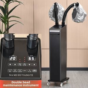 Vaporizador de Ozono Profesional Moderno con 2 Tapas y Procesador de Micro-Vapor para Tratamiento del Cuero Cabelludo en Salón y Uso en Sala de Estar - Product Image 5