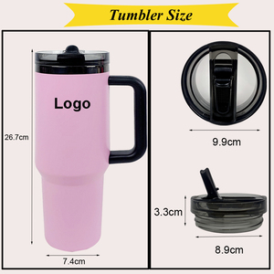 Vaso Térmico de Acero Inoxidable de Doble Pared RTS de 40oz/30oz con Tapa Abatible para Viajeros, Regalos Empresariales - Product Image 4