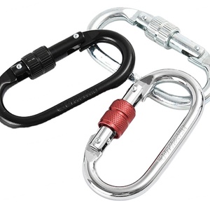 Verrou principal de type D chromé, rapide, pour l'escalade et l'alpinisme en extérieur, en aluminium aéronautique, protection contre les chutes - Product Image 4