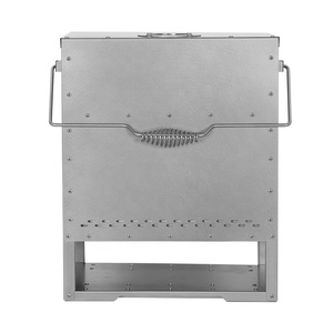 Stufa a legna pieghevole durevole portatile pieghevole a legna in acciaio inossidabile stufa a legna per il campeggio all'aperto di calore <span class=keywords><strong>se</strong></span> stessi e cibo - Product Image 4