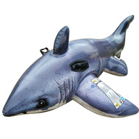 Bouée de natation gonflable pour enfants en forme de requin réaliste, en PVC écologique, pour jeux aquatiques et baignades