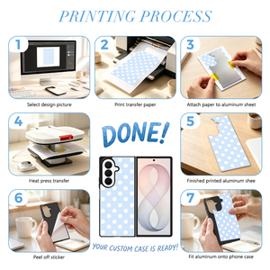 NOVELSUB per Samsung <span class=keywords><strong>Galaxy</strong></span> <span class=keywords><strong>Z</strong></span> Fold 8 Ultra, Cover per Telefono Personalizzabile in TPU 2D con Inserto in Alluminio per Sublimazione - Product Image 5