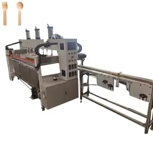 Popular used easy operation disposable wooden spoon making machine