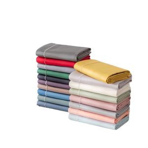 Estilo europeo 3D impreso 400TC 100% 60s algodón de fibra larga juegos de sábanas de 4 piezas con bordado ropa de cama cómoda de lujo - Product Image 1