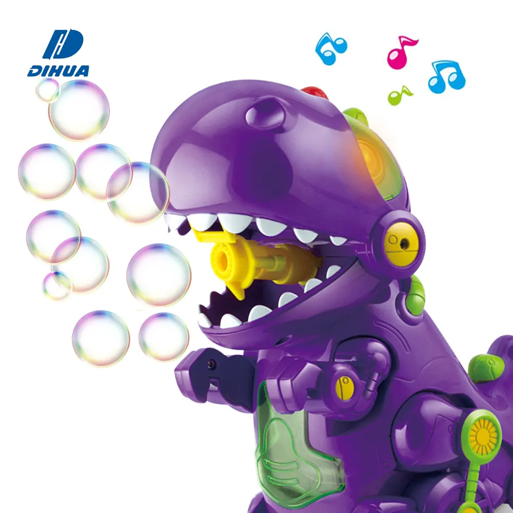 Bubble Fun Bump & Go Dinosaurier Bubble Make Toy mit Action und Licht & Sound für Kinder Geburtstag Family Party Bubble Machine
