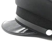 Security Guard Uniform, Peaked Cap, Black Color, Cotton