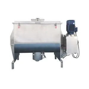 High Efficiency Food Additive Powder Blending Ribbon Mixer Helix Blender Machine