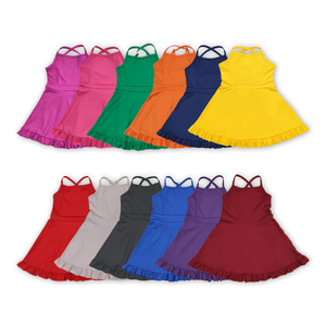 Robe de sport pour enfants à prix d'usine, short pour filles jusqu'aux genoux, robe de yoga 1 pièce - Product Image 1
