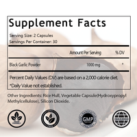 Capsules d'ail noir fermenté OEM/ODM très vendues pour la santé immunitaire, cellulaire, antioxydante et cardiaque, 60 capsules