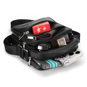 Men's <strong>Side</strong> <strong>Bag</strong> <strong>Small</strong> Shoulder Strap Crossbody <strong>Bag</strong> Leather Men's Genuine Leather Crossbody Messenger <strong>Bag</strong> - Product Image 5