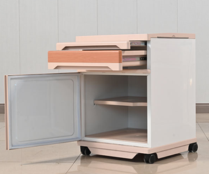Meubles d'hôpital en gros Table de chevet réglable Construction ABS durable - Product Image 4