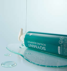 Shampooing exfoliant Medicube Soymint, shampooing exfoliant anti-pelliculaire, apaise les démangeaisons du cuir chevelu, Piroctone Olamine, Climbazole, menthe de soja - Product Image 5