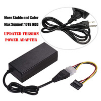 Cable adaptador de disco duro de 2,0 pulgadas/2,5 pulgadas a USB 3,5 Disco Duro HDD convertidor con fuente de alimentación de CA estable