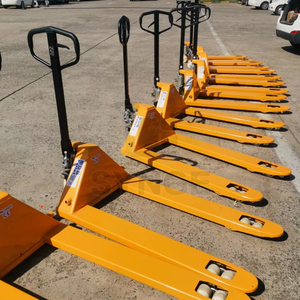 Güvenli taşıma için SYNGE ergonomik 3t PU tekerlekler uzun çatal hidrolik transpalet - Product Image 3