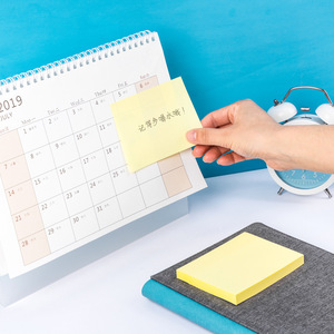 Deli 9077 Sticky Notes 76x101mm Yellow Self-adhesive Memo Pad 100 Sheets Student Office Use - Product Image 3
