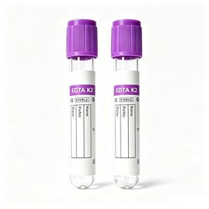 Tubos de Recolección de Sangre con Tapa Morada <span class=keywords><strong>EDTA</strong></span> K2 de 2ml-5ml, con <span class=keywords><strong>Anticoagulante</strong></span> Secado por Pulverización, Certificación CE, Uso Hospitalario - Product Image 3