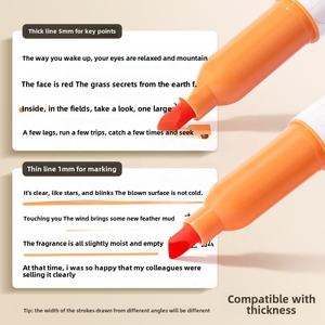 Juego de Marcadores Macaron Enmi Morandi, Gran Capacidad, 6 Piezas, Marcador Borrable en Colores Claros para Notas de Arte y Marcado - Product Image 6