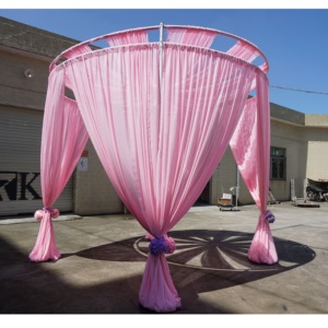 Telescopic <b>pipe</b> and drape backdrop <b>stand</b> wedding drape kit - Product Image 5