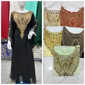 Poliéster Georgette pesado Lentejuelas trabajo Jalabiya Kaftan - Product Image 5