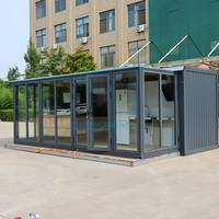 Prix d'usine Chammp 5.8m modulaire préfabriquée maison préfabriquée conteneur minuscule douche et toilette avec réservoir de déchets en vente
