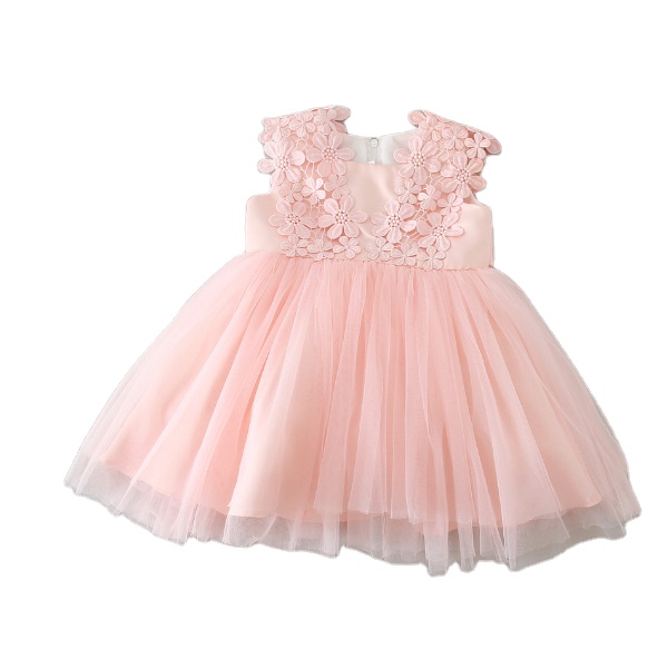 PHB 21084 светло-розовый цвет мода 2021 платье в испанском стиле для маленьких девочек